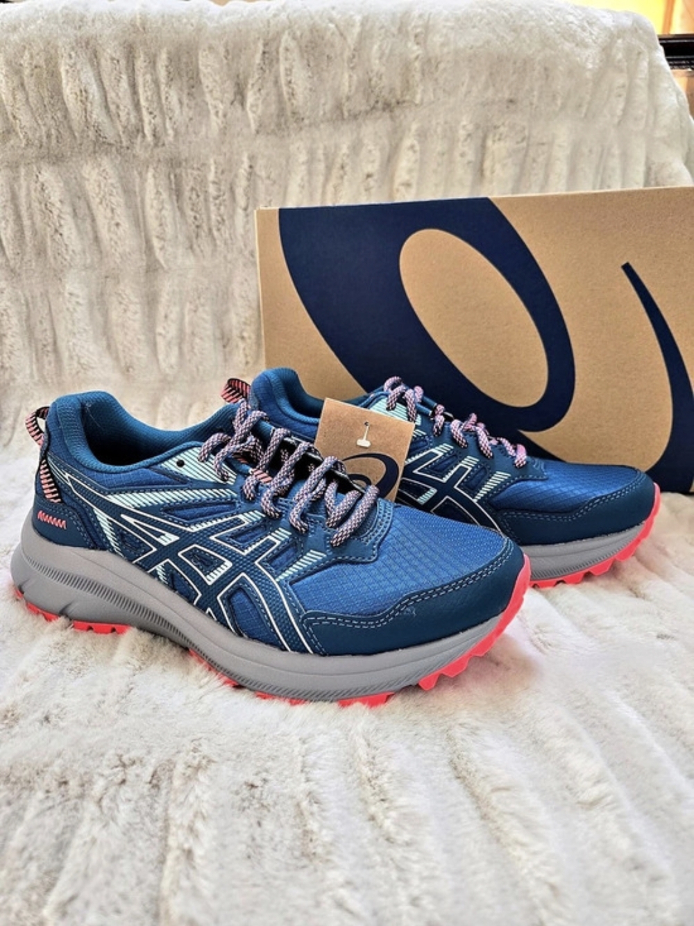 ASICS Trail Scout 2 Deep Sea Teal Piedmont Grey Women's Trail Running Shoes Sz 7